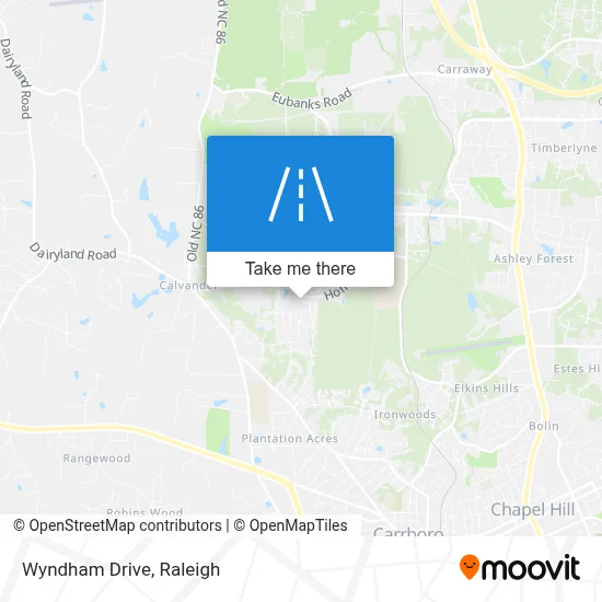 Wyndham Drive map