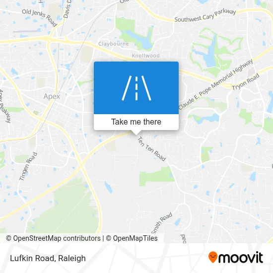 Lufkin Road map