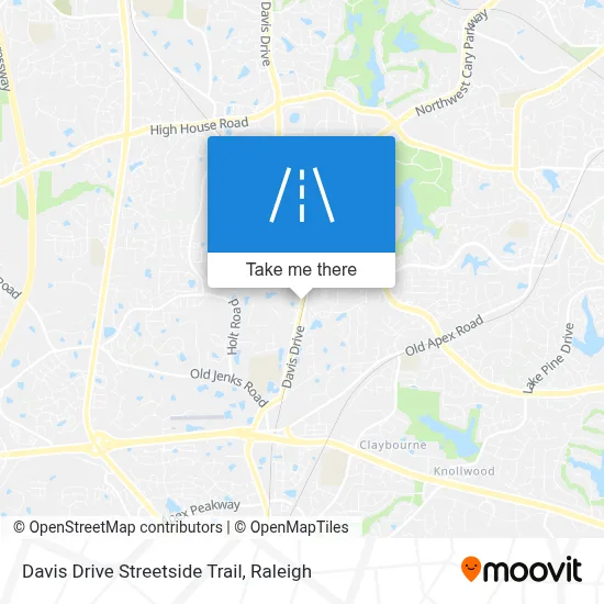 Davis Drive Streetside Trail map