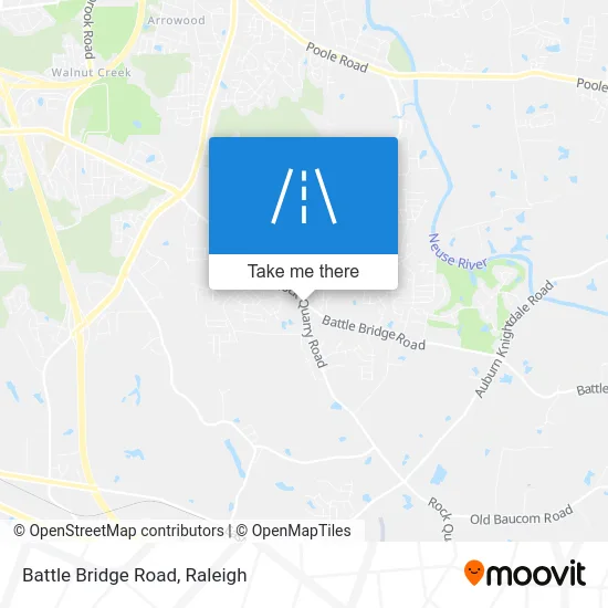Battle Bridge Road map