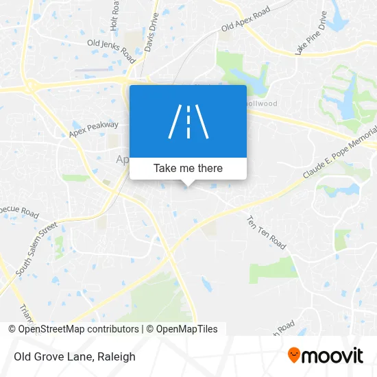 Old Grove Lane map
