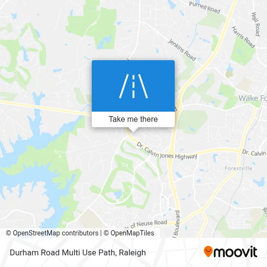 Durham Road Multi Use Path map