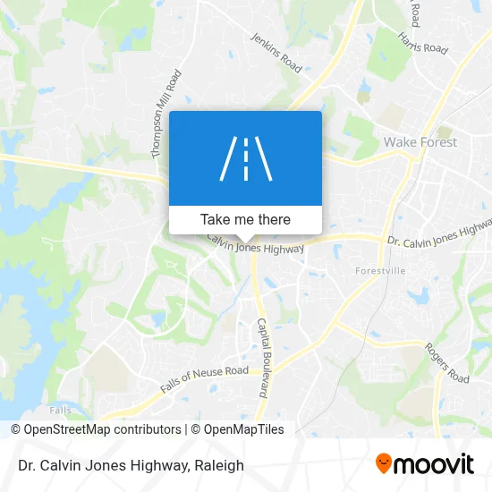 Dr. Calvin Jones Highway map