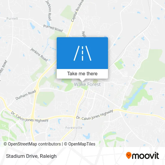 Stadium Drive map