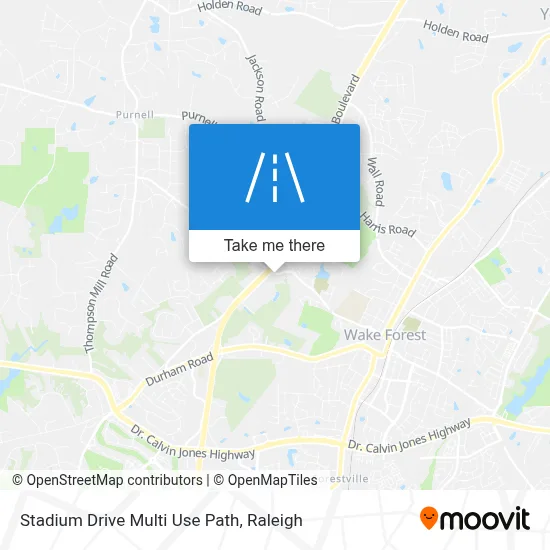 Mapa de Stadium Drive Multi Use Path