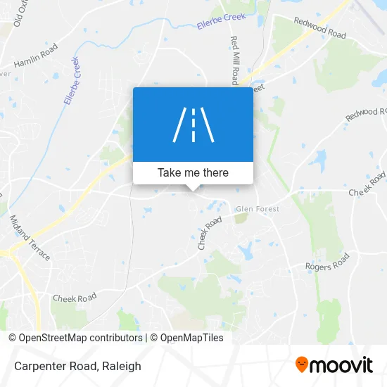 Carpenter Road map