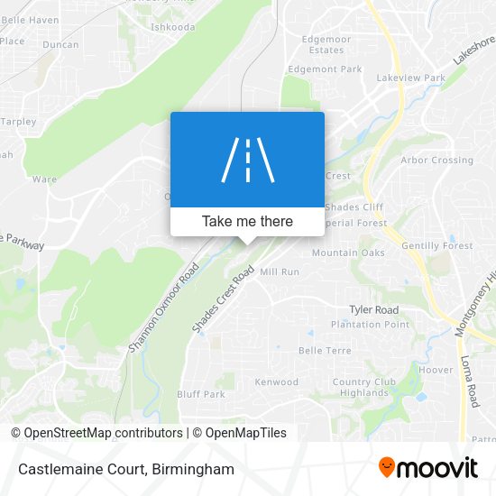 Castlemaine Court map