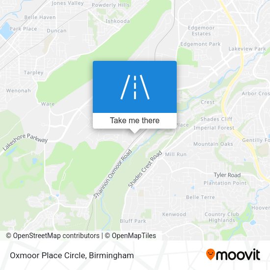 Mapa de Oxmoor Place Circle