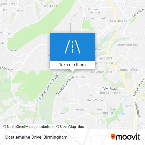 Castlemaine Drive map