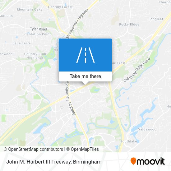 John M. Harbert III Freeway map