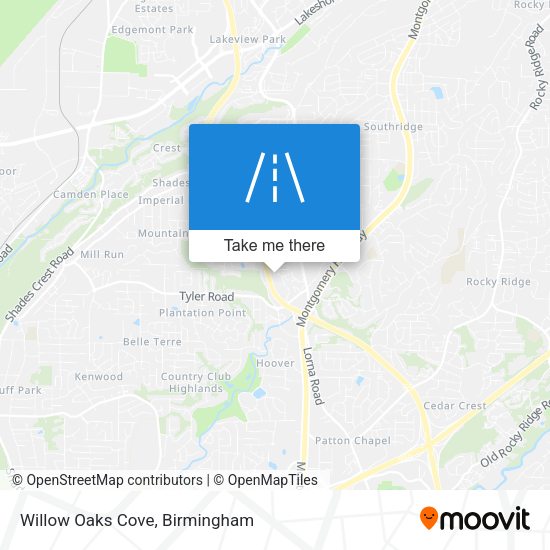 Mapa de Willow Oaks Cove
