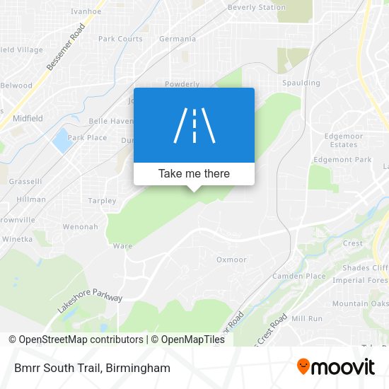 Bmrr South Trail map