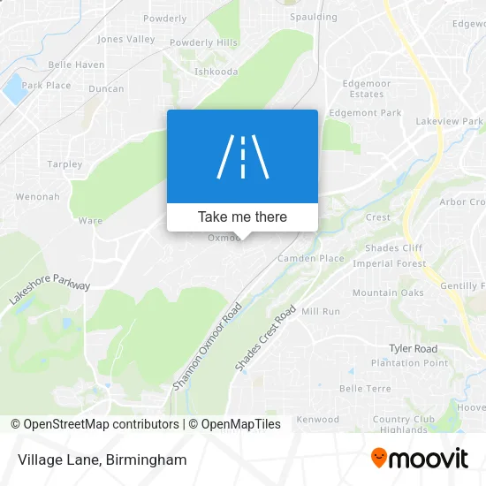 Village Lane map