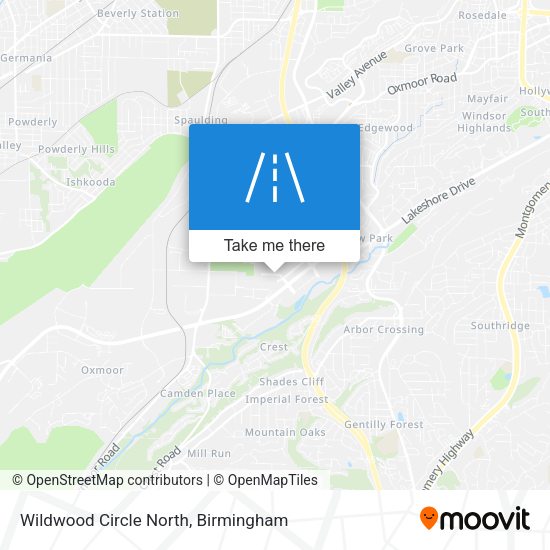 Wildwood Circle North map