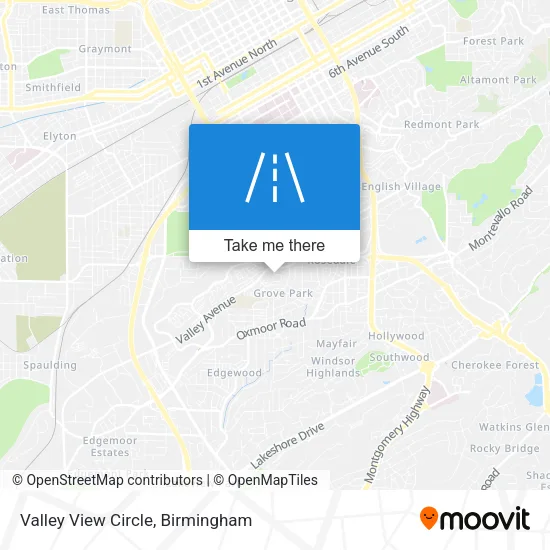 Valley View Circle map