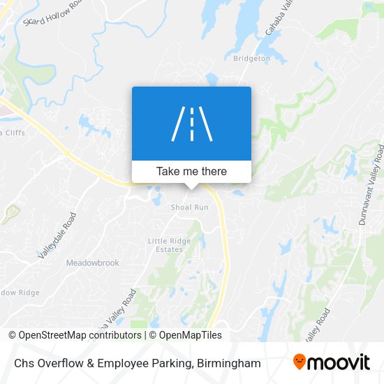 Chs Overflow & Employee Parking map