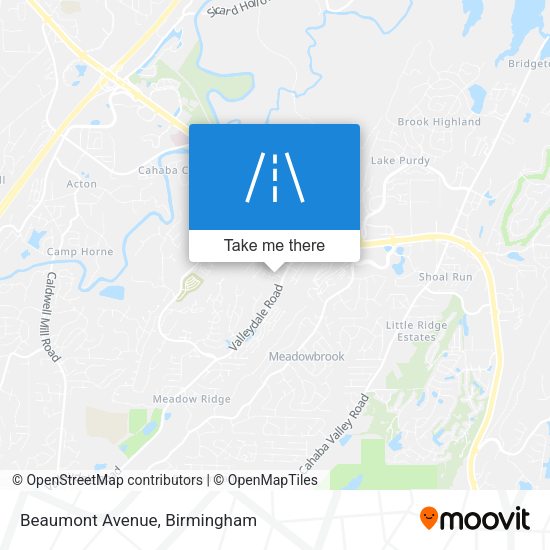 Mapa de Beaumont Avenue