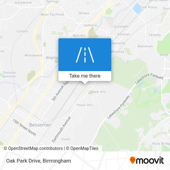 Mapa de Oak Park Drive