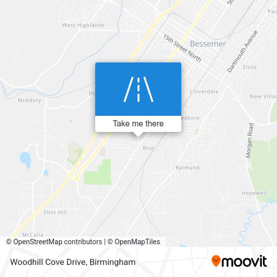 Woodhill Cove Drive map