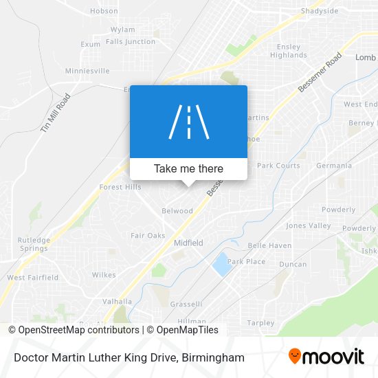Doctor Martin Luther King Drive map
