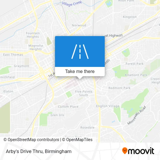 Arby's Drive Thru map