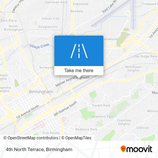4th North Terrace map