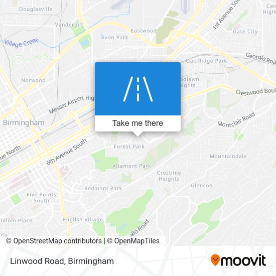 Mapa de Linwood Road