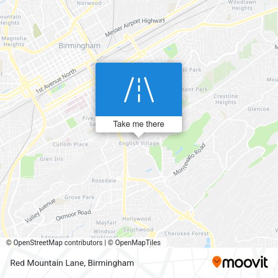 Mapa de Red Mountain Lane