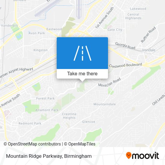 Mountain Ridge Parkway map