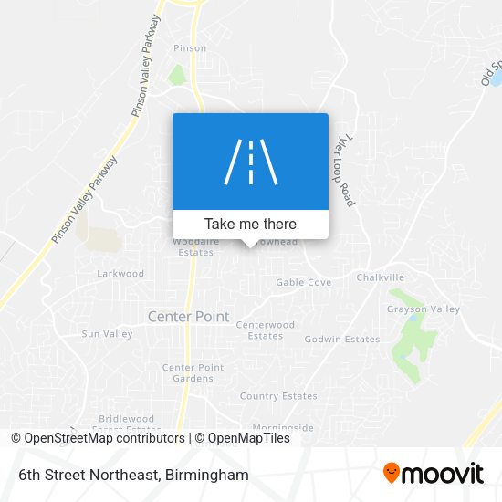 Mapa de 6th Street Northeast