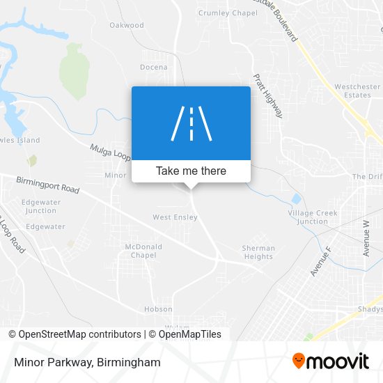 Mapa de Minor Parkway