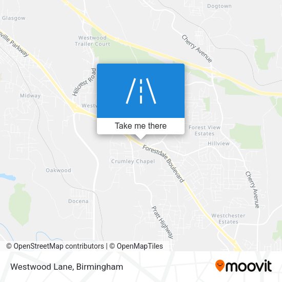Mapa de Westwood Lane
