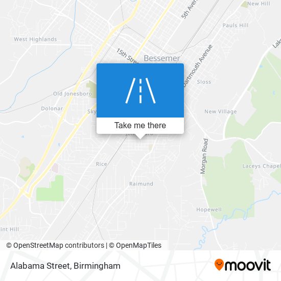 Alabama Street map