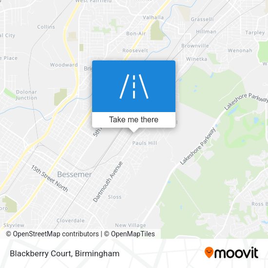 Blackberry Court map