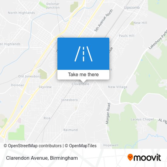 Mapa de Clarendon Avenue
