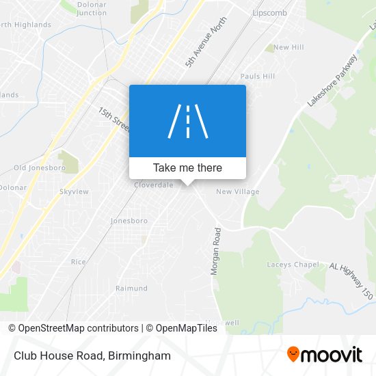 Mapa de Club House Road