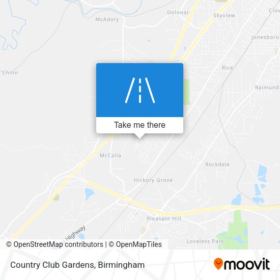 Country Club Gardens map