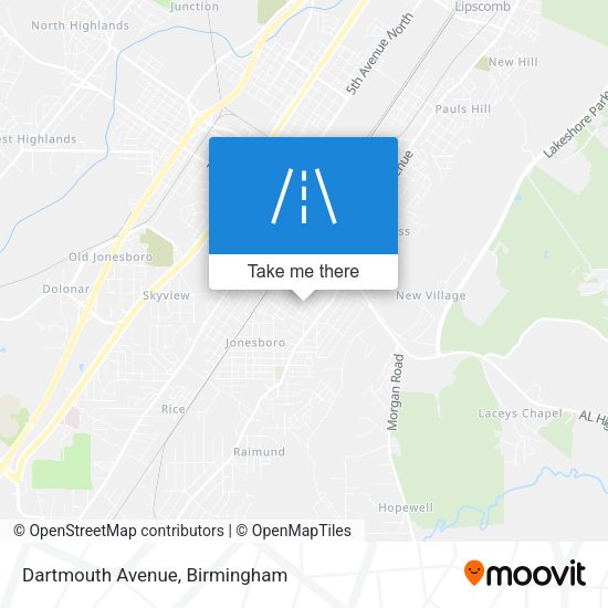 Dartmouth Avenue map