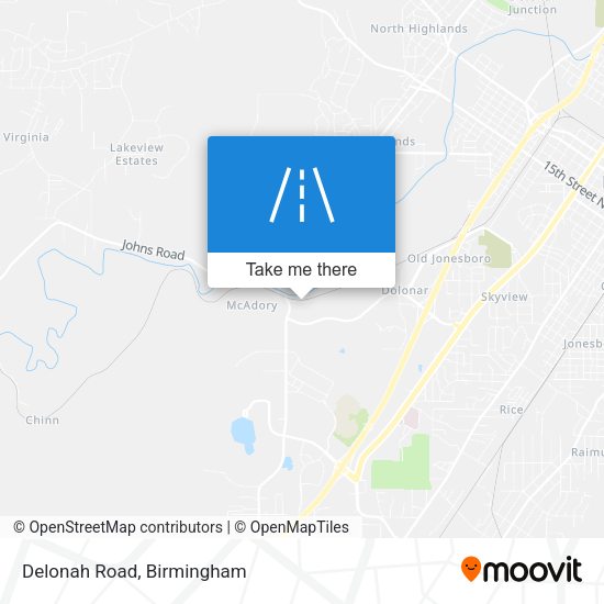 Mapa de Delonah Road