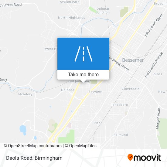 Mapa de Deola Road