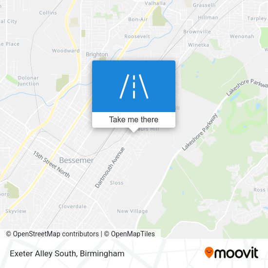 Mapa de Exeter Alley South