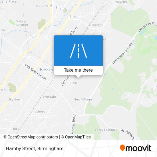 Mapa de Hamby Street