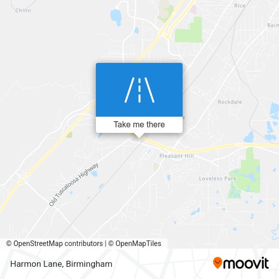 Mapa de Harmon Lane