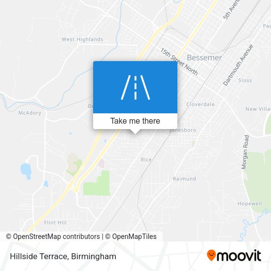 Hillside Terrace map
