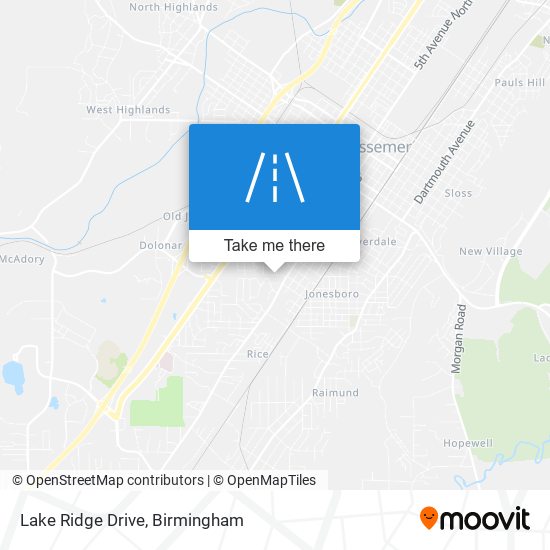 Mapa de Lake Ridge Drive