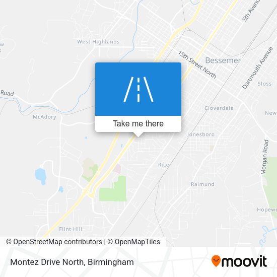 Montez Drive North map