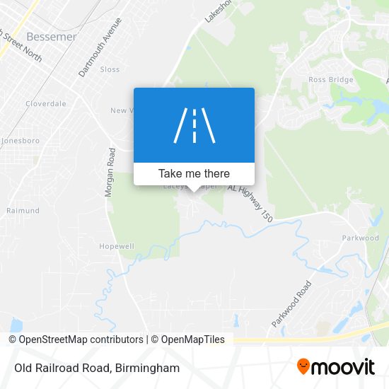 Mapa de Old Railroad Road