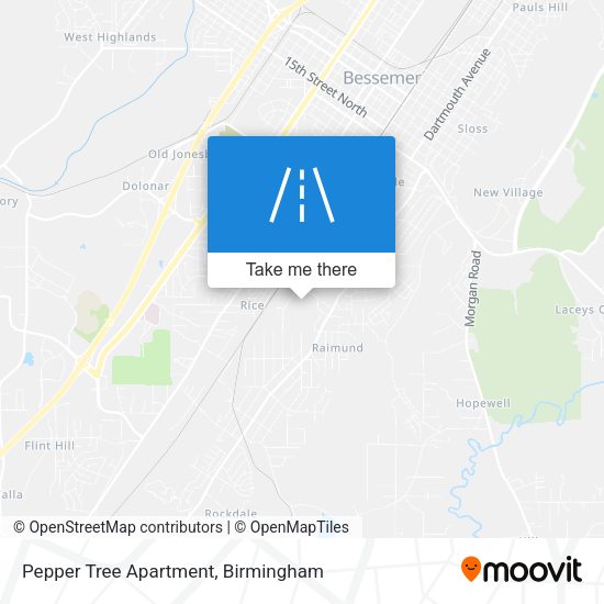 Mapa de Pepper Tree Apartment