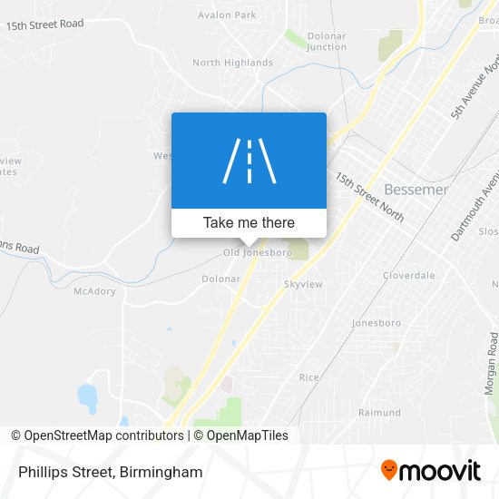 Mapa de Phillips Street