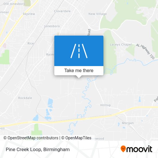 Mapa de Pine Creek Loop